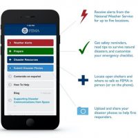 Image showing screen of FEMA App